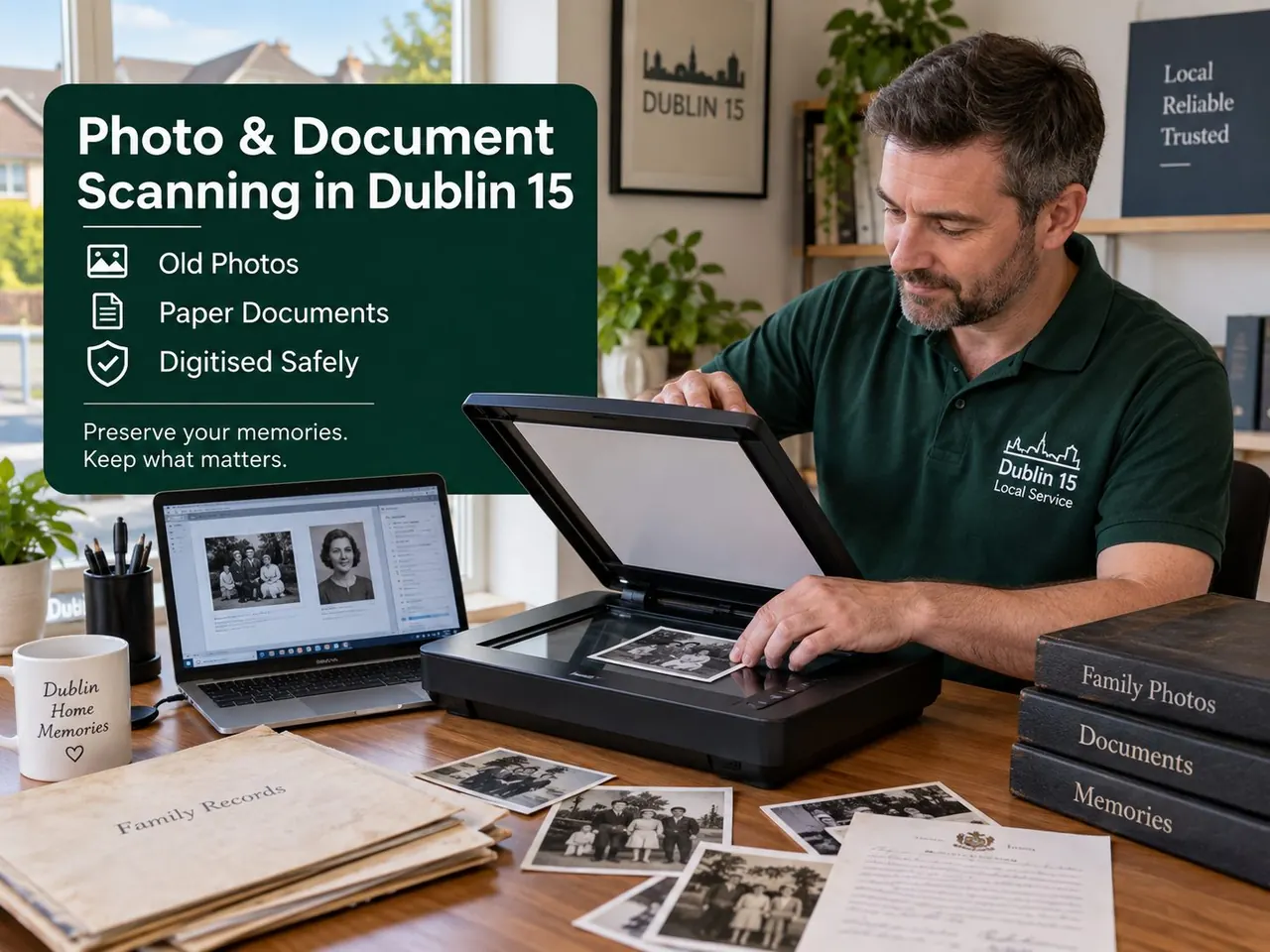 Illustrative image for photo & document scanning enquiries in Dublin 15
